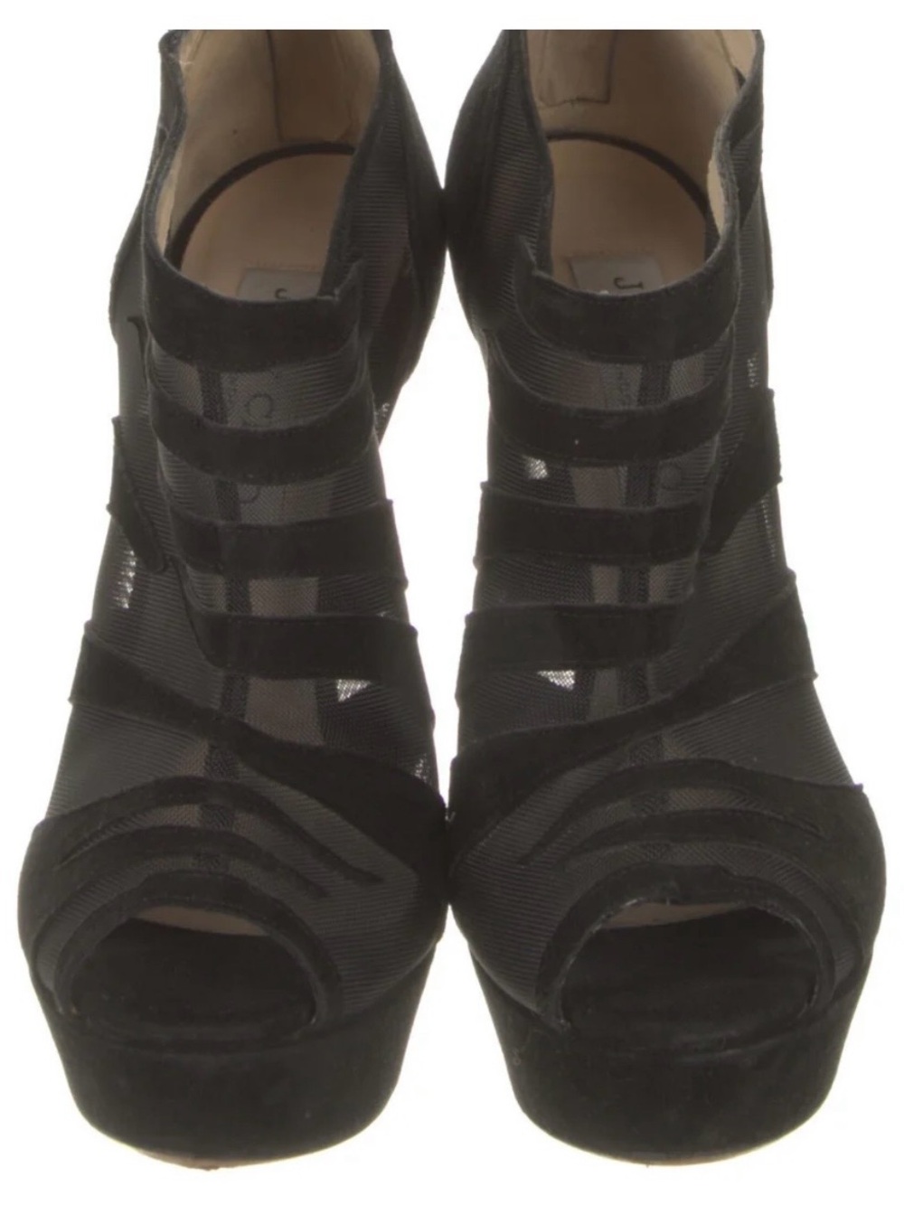 Jimmy choo strappy black heels